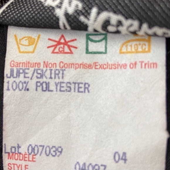 JOSEPH Ribkoff black skirt dress classic woven detailed embellishment crepe 14 - Picture 8 of 16